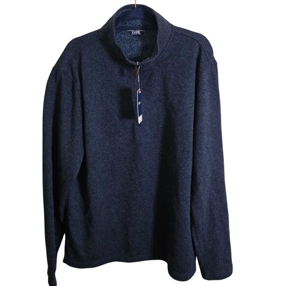 Izod NWT Heather Blue 1/4 Zip Pullover Size XL - Picture 2 of 10